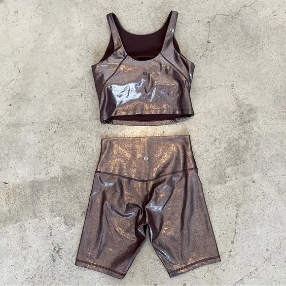 Lululemon Radiate Foil Print French Press Align Set - Picture 2 of 14